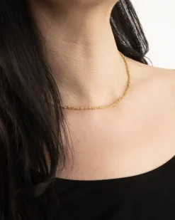 COLLANA FORZATINA INTRECCIATA PLACCATA ORO