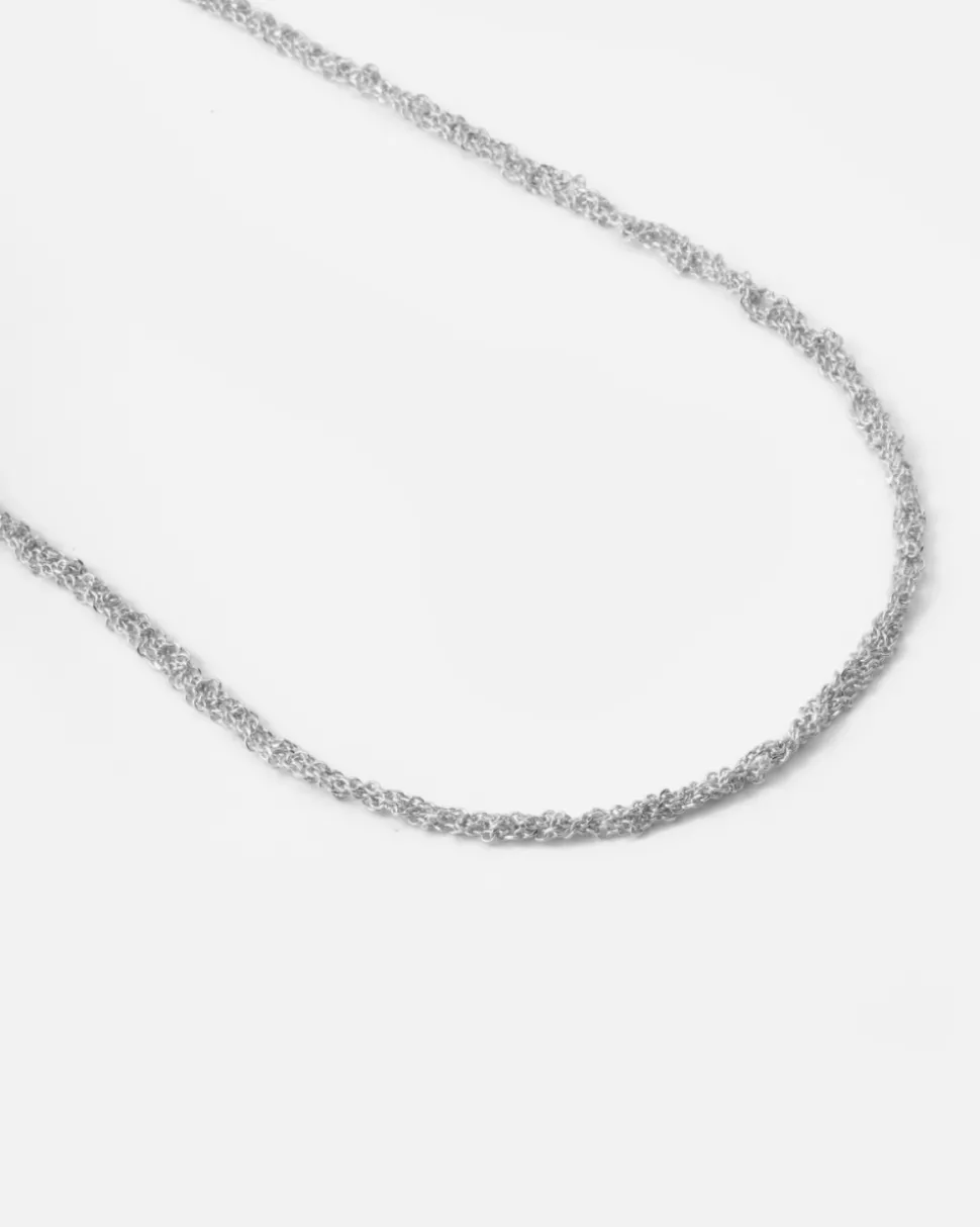 COLLANA FORZATINA INTRECCIATA IN ARGENTO