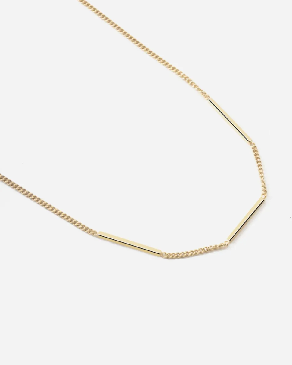 COLLANA GOLDEN BARS PLACCATA ORO