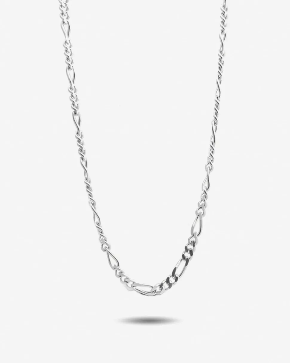 COLLANA GRUMETTA 080 3+1 IN ARGENTO