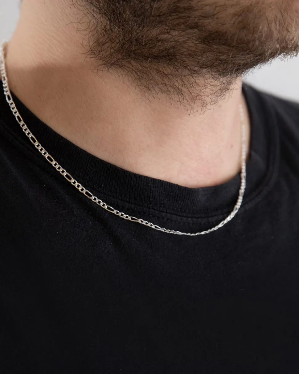 COLLANA GRUMETTA 080 3+1 IN ARGENTO