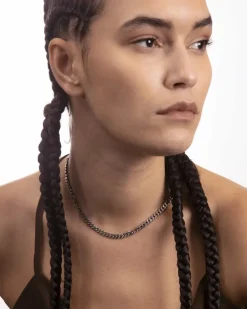 COLLANA GRUMETTA CHOKER IN ARGENTO