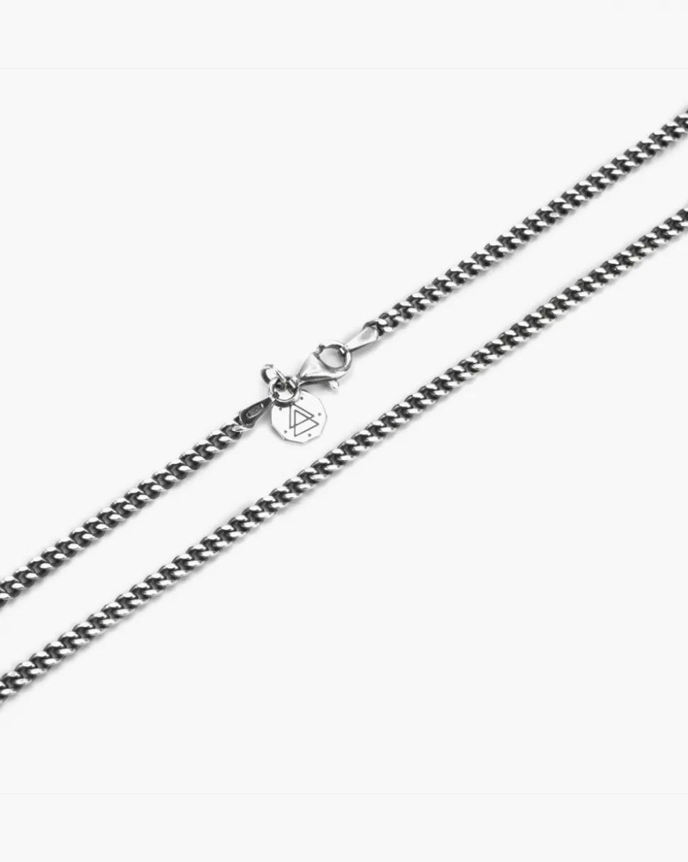 COLLANA GRUMETTA FILO 080 IN ARGENTO