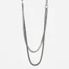 COLLANA HANGER DUE FILI IN ARGENTO