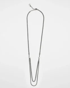 COLLANA HANGER DUE FILI IN ARGENTO