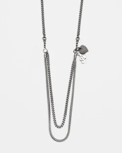 COLLANA HANGER DUE FILI IN ARGENTO