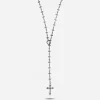 COLLANA LARIAT ROSARIO CROSSED