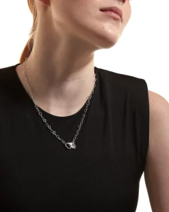 COLLANA LOVE CON CUORI IN ARGENTO