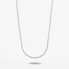 COLLANA LUCE IN ARGENTO RODIATA