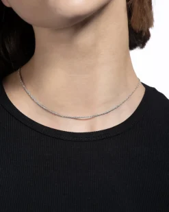 COLLANA LUCE IN ARGENTO RODIATA