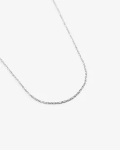 COLLANA LUCE IN ARGENTO RODIATA