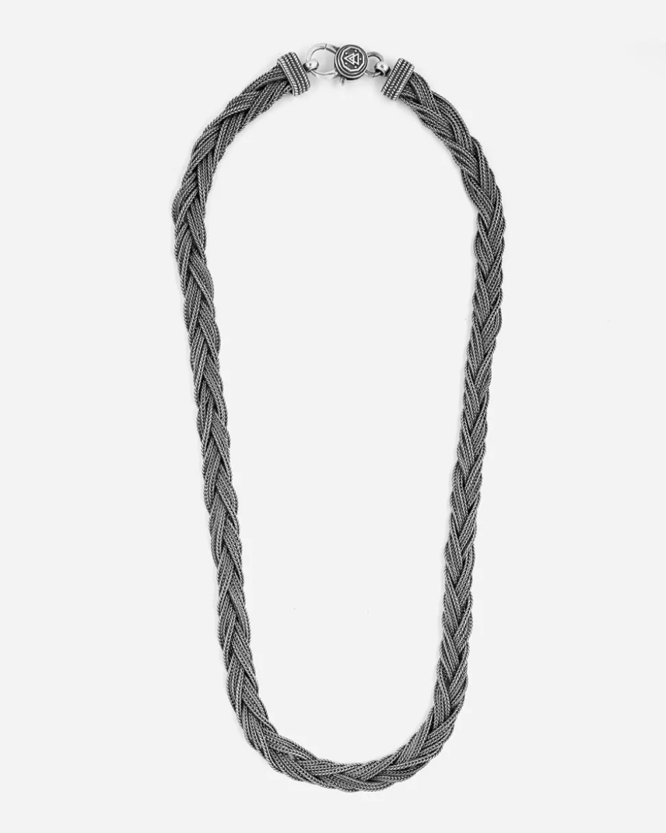COLLANA MATRIX INTRECCIATA IN ARGENTO