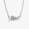 COLLANA NOME TRAFORO PERSONALIZZABILE CON FORZATINA