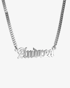 COLLANA NOME TRAFORO PERSONALIZZABILE CON GRUMETTA