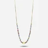 COLLANA NUANCES PLACCATA ORO CON PIETRE MULTICOLOR