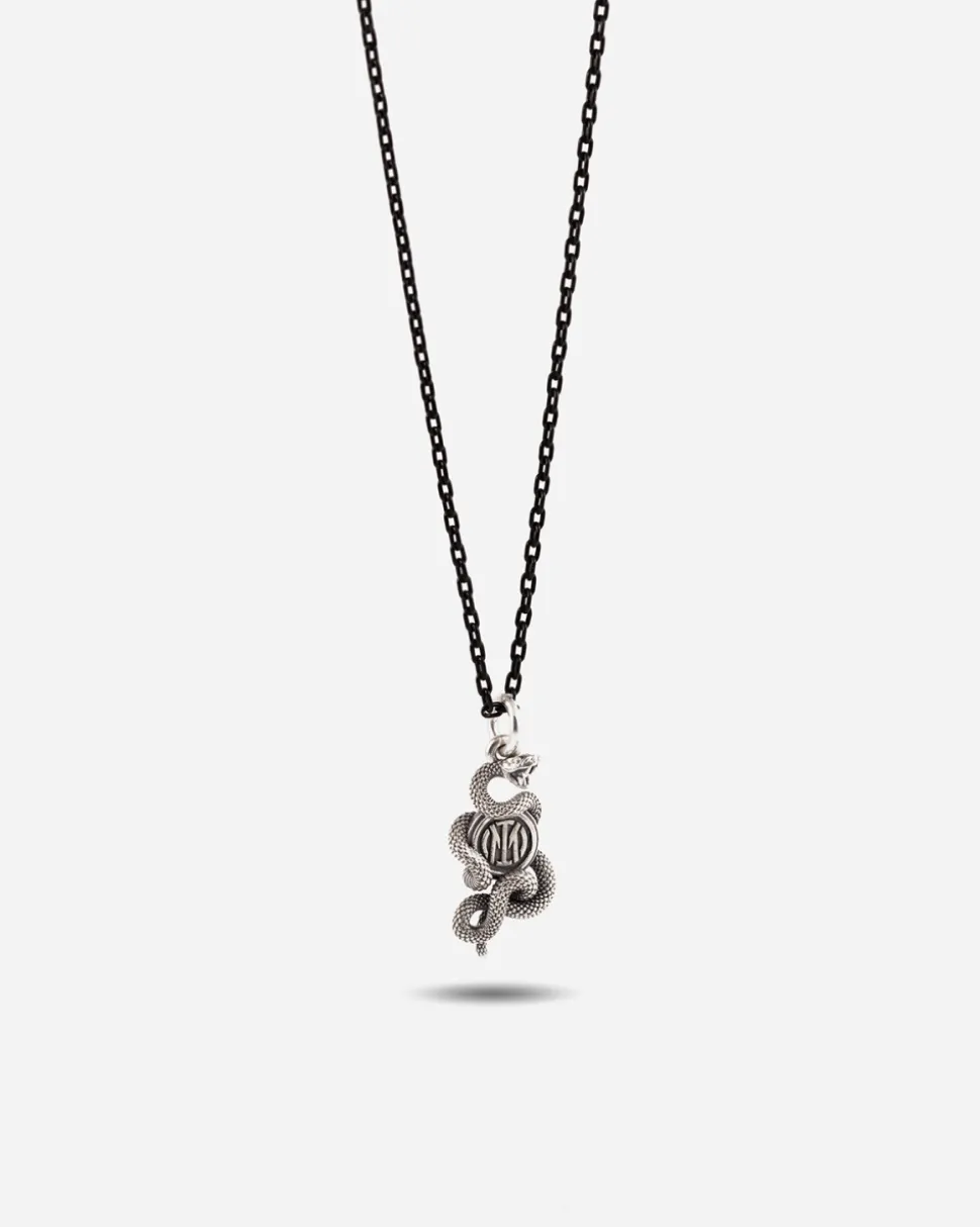 COLLANA SMALTATA PENDENTE BISCIONE INTER X NOVE25