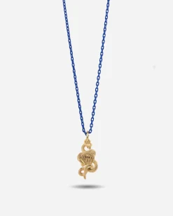COLLANA SMALTATA PENDENTE BISCIONE ORO INTER X NOVE25