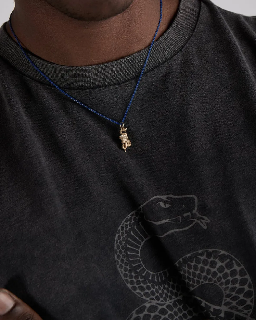 COLLANA SMALTATA PENDENTE BISCIONE ORO INTER X NOVE25