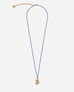 COLLANA SMALTATA PENDENTE BISCIONE ORO INTER X NOVE25