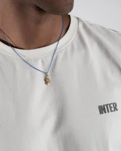 COLLANA SMALTATA PENDENTE BISCIONE ORO INTER X NOVE25