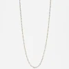COLLANA SMALTO BIANCO PLACCATA ORO
