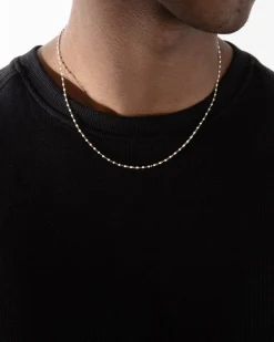 COLLANA SMALTO BIANCO PLACCATA ORO