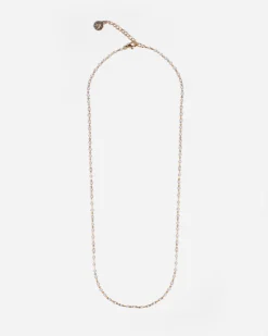 COLLANA SMALTO BIANCO PLACCATA ORO