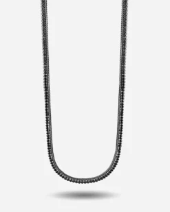 COLLANA TENNIS BLACK FOXTAIL