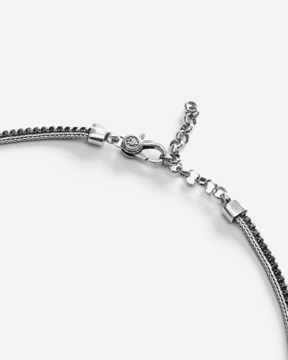 COLLANA TENNIS BLACK FOXTAIL