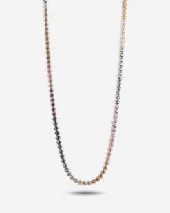 COLLANA TENNIS GRADIENT CON PIETRE MULTICOLOR
