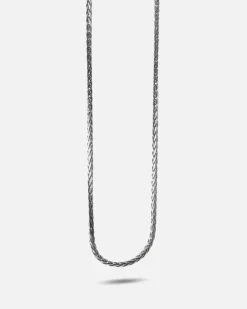 COLLANA TRECCIA DIAMOND BRAID IN ARGENTO
