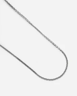COLLANA TRECCIA DIAMOND BRAID IN ARGENTO