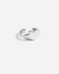 EAR CUFF CUORE IN ARGENTO SMOOTH HEART