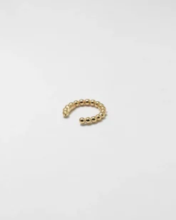 EAR CUFF ORECCHINO SENZA BUCO PALLINE UN GIRO PLACCATO ORO