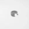 EAR CUFF ORECCHINO SENZA BUCO PALLINE TRE GIRI IN ARGENTO