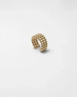 EAR CUFF ORECCHINO SENZA BUCO PALLINE TRE GIRI PLACCATO ORO