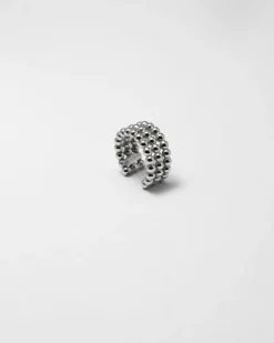 EAR CUFF ORECCHINO SENZA BUCO PALLINE TRE GIRI IN ARGENTO