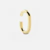 EAR CUFF OVALE FILO 4 MM PLACCATO ORO