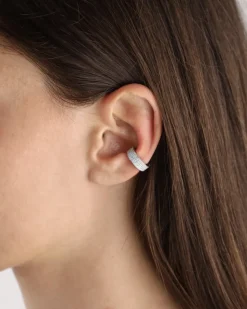 EAR CUFF SCATTINO IN ARGENTO CON BRILLANTI