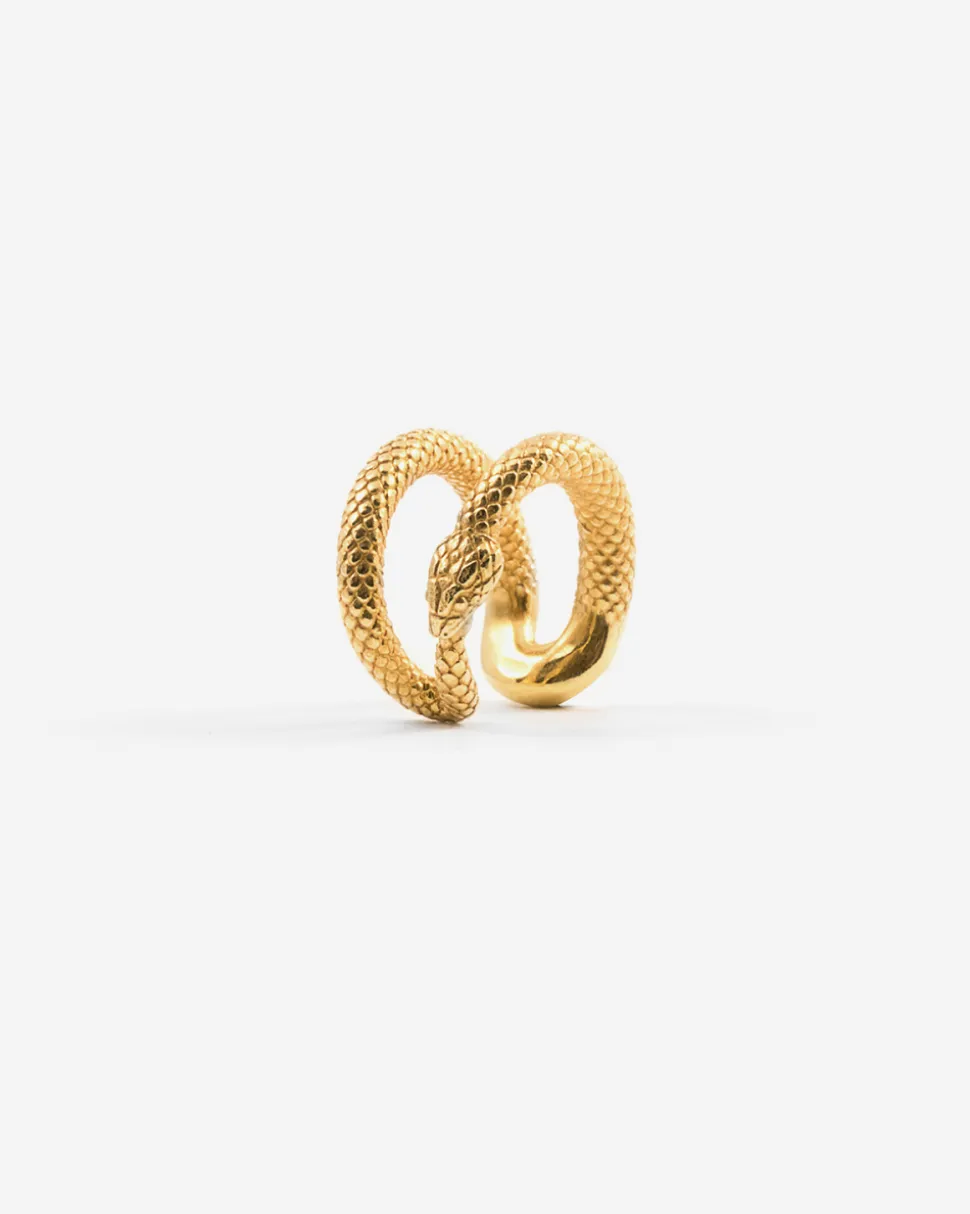 EAR CUFF SERPENTINE PLACCATO ORO