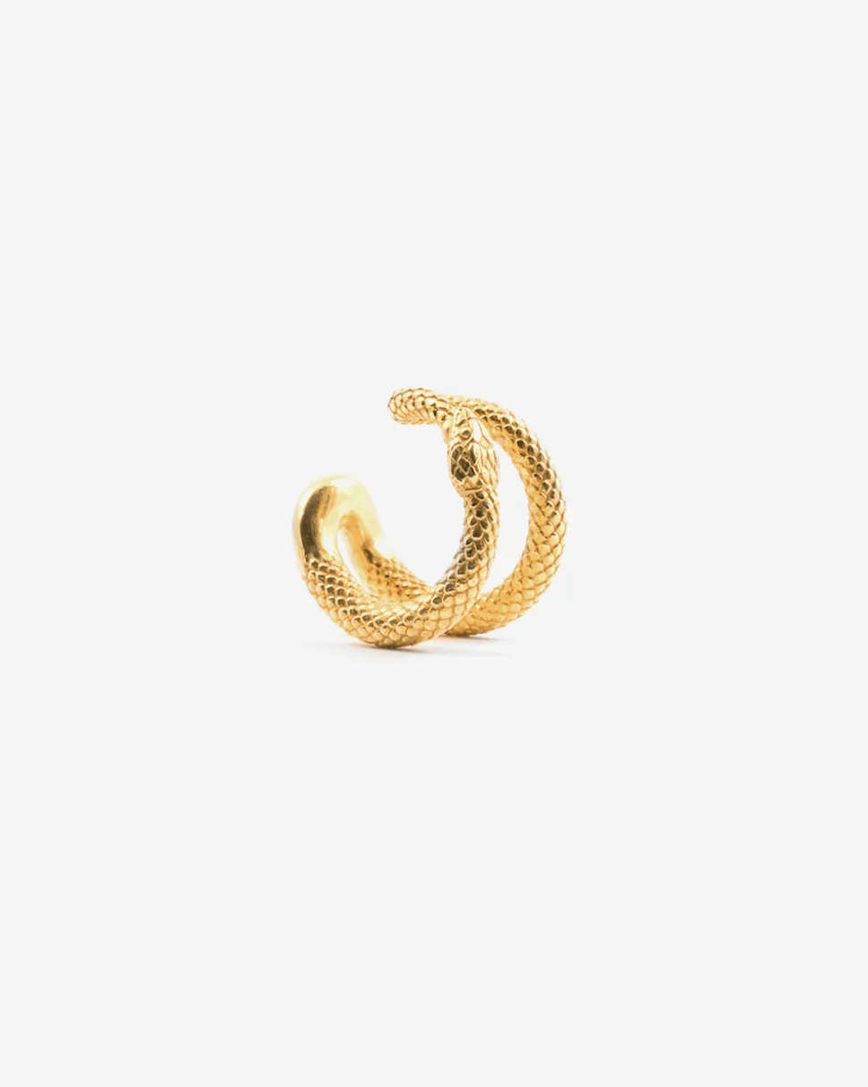 EAR CUFF SERPENTINE PLACCATO ORO