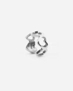 EAR CUFF SHAPE OF LOVE IN ARGENTO