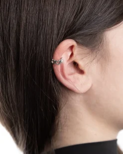 EAR CUFF SHAPE OF LOVE IN ARGENTO