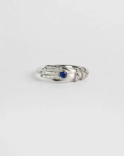 FEDINA TALISMANO OCCHIO IN ARGENTO CON PIETRA BLU