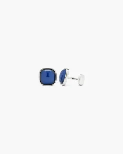 GEMELLI IN ARGENTO CON PIETRA PERSONALIZZABILE