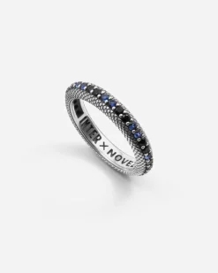 IM INTER X NOVE25 ANELLO FEDINA SQUAMATA CON BRILLANTI NERAZZURRI