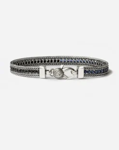 IM INTER X NOVE25 BRACCIALE TENNIS IN ARGENTO CON BRILLANTI NERAZZURRI