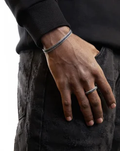 IM INTER X NOVE25 BRACCIALE TENNIS IN ARGENTO CON BRILLANTI NERAZZURRI