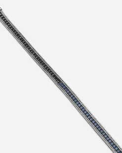 IM INTER X NOVE25 BRACCIALE TENNIS IN ARGENTO CON BRILLANTI NERAZZURRI
