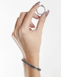 IM INTER X NOVE25 BRACCIALE TENNIS IN ARGENTO CON BRILLANTI NERAZZURRI